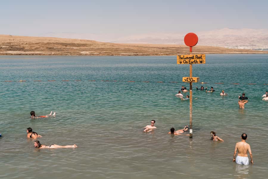 Dead Sea Full-Day Trip from Tel Aviv - Floating in water 8.6 times saltier than the ocean