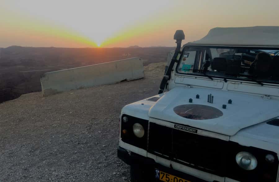 Eilat Mountains: Sunset Jeep Adventure to Mount Joash - Three wadis and one steadily rising route