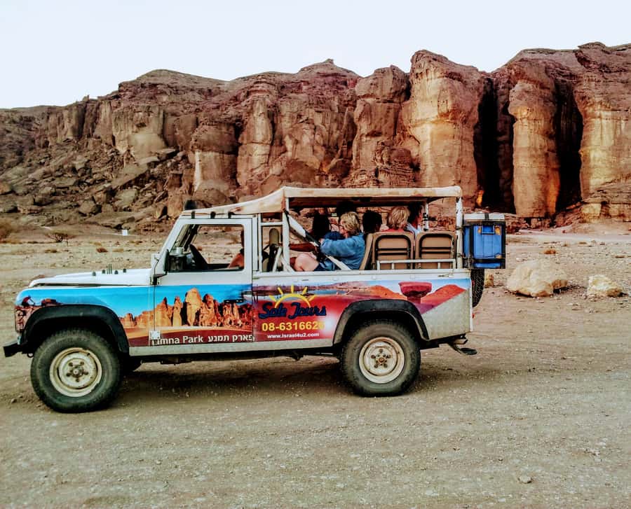 From Eilat: Timna Park Guided Jeep Tour - Entering Timna and meeting the desert colors