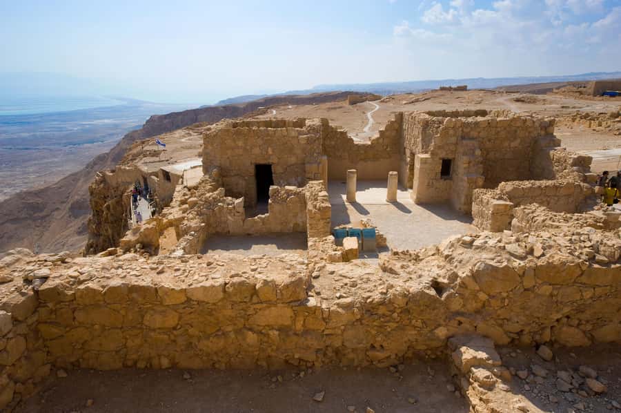 From Jerusalem: Masada and Dead Sea Tour - The Dead Sea, mud, salt, and floating