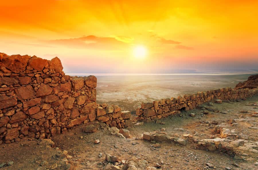 From Jerusalem: Masada Sunrise, Ein Gedi & Dead Sea Day Trip - Watching dawn from King Herod’s fortress