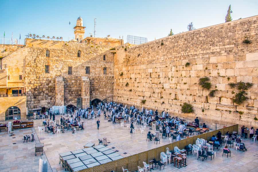 From Jerusalem Small group tour Old&New City ENTRY FEES INCL - The Mount of Olives gives you the city map