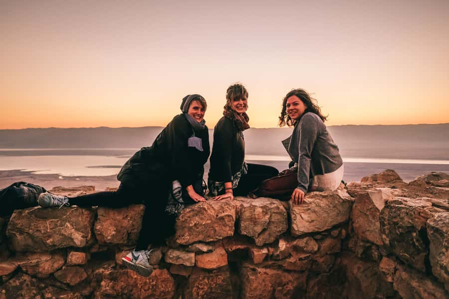 From Tel Aviv: Masada at Sunrise, Ein Gedi and Dead Sea Tour - The guide and the self-guided format