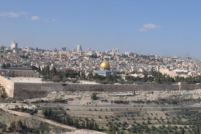 Full-Day Holy City of Jerusalem and Bethlehem Private Guided Tour - Mount of Olives: your first view of Jerusalem