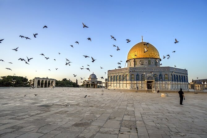 Jerusalem Temple Mount & Dome of the Rock from Tel Aviv - The Mount of Olives and Tomb of the Prophets