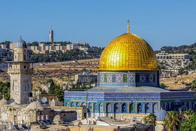 Jerusalem Temple Mount & Dome of the Rock from Tel Aviv - One hour inside the Old City