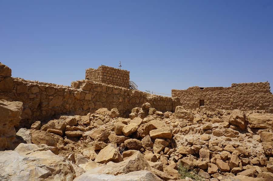 Massada and the Dead Sea in Russian - Reaching Masada by funicular