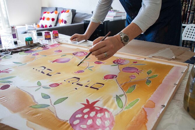 Private Silk Painting Workshop in Jerusalem - Create a scarf - - Meeting Avigael at Yiftakh Street 5
