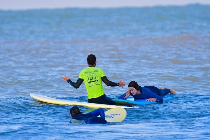 Professional Surfing lessons in the heart of Tel Aviv - Most of the two hours happen in the water