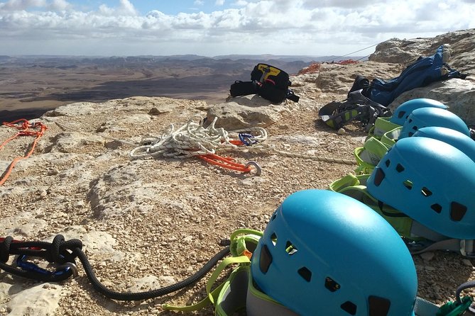 Rappelling Down the Ramon Crater Cliff - Your Two-Hour Route From Rim to Rock Face