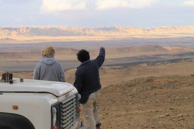 Sunset time Ramon Crater Jeep tour, bonfire and stargazing