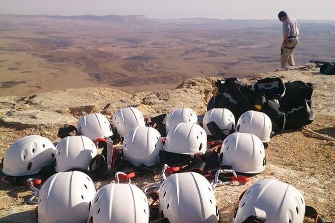 The Ramon Crater and rappelling package tour - an exciting combo tour. - Rappelling beside the Mitzpe Ramon Visitors Center
